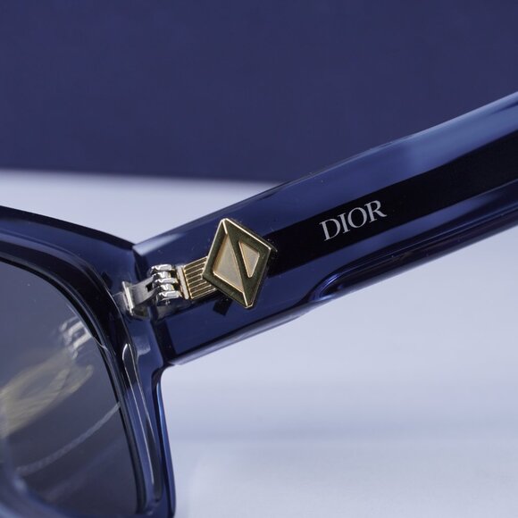 Dior CD DIAMOND S2 30G7 Square Sunglasses - Dark Green/Blue - Picture 8 of 10